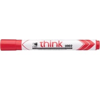 Маркер для досок DELI Think EU00240 скошенный пишущий наконечник 2-5 мм красный, 12 шт 412174