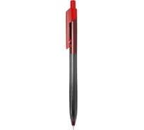 Автоматическая шариковая ручка DELI Arrow EQ01340 прозрачный/красный корпус диаметр 0.7 мм красные чернила, 12 шт 1143835