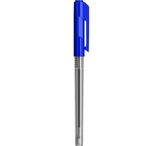 Шариковая ручка DELI Arrow EQ00830 прозрачный/синий корпус диаметр 0.5 мм синие чернила, 12 шт 1187637