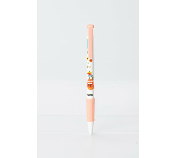Шариковая ручка DELI Larva EQ26-BK корпус ассорти черные чернила линия 0.5 мм, 12 шт 1658012