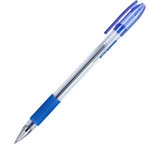 Шариковая ручка DELI Arris EQ55-BL диаметр 0.7 мм синие чернила резиновая манжета, 12 шт 1505210