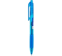 Автоматическая шариковая ручка DELI X-tream EQ21-BL синий/прозрачный корпус диаметр 0.7 мм синие чернила резиновая манжета, 12 шт 1485128