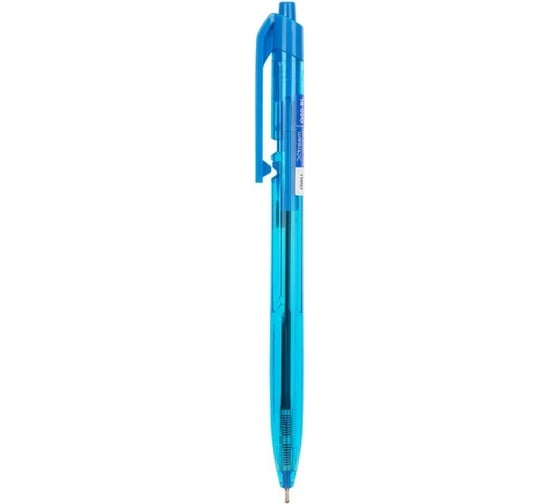 Автоматическая шариковая ручка DELI X-tream EQ20-BL синий/прозрачный корпус диаметр 0.7 мм синие чернила, 12 шт 1485126 1