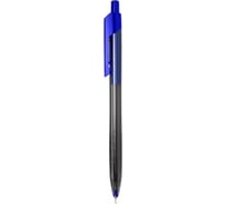 Автоматическая шариковая ручка DELI Arrow EQ01330 прозрачный/синий корпус диаметр 0.7 мм синие чернила, 12 шт 1137695