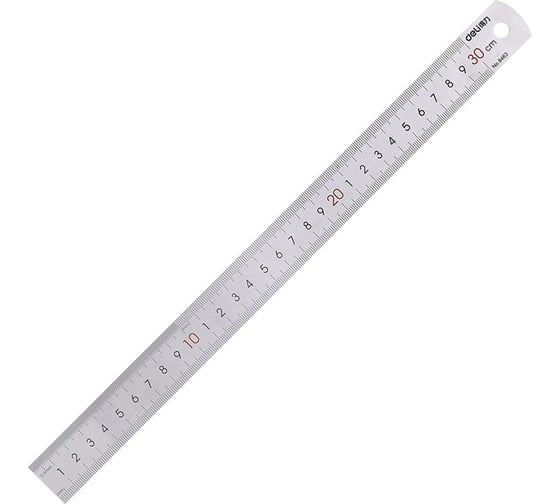Линейка DELI Essential Metal 8463 нержавеющая сталь длина 30 см ассорти, 24 шт 1002630