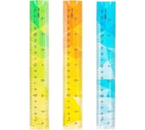 Линейка DELI EH650 пластик длина 20 см ассорти гибкая/двусторонняя шкала, 24 шт 1394431