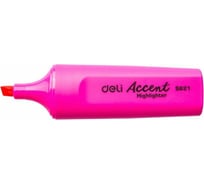 Текстовыделитель DELI Accent ES621 PINK скошенный пишущий наконечник 1-5 мм розовый, 10 шт 436860