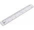 Линейка DELI EG01612 пластик длина 20 см прозрачный с держателем, 20 шт 1215025 3