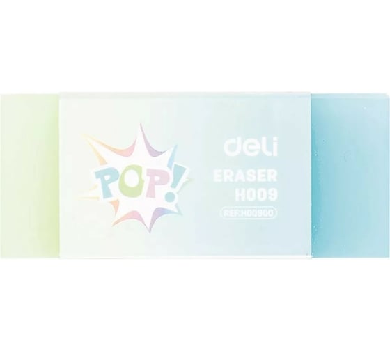 Ластик DELI POP EH00900 60x20x10 мм ассорти индивидуальная картонная упаковка, 24 шт 1003457
