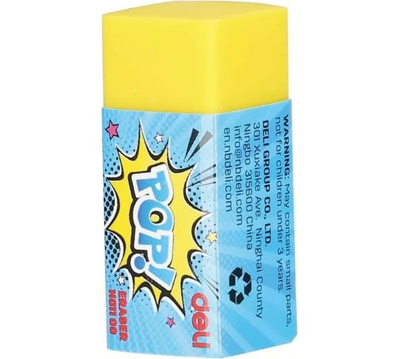 Ластик DELI POP EH01100 ассорти, 36 шт 1027138