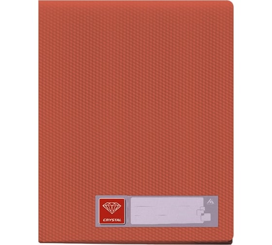 Папка БЮРОКРАТ Crystal CR40RED с 40 прозрачными вкладками, A4, пластик, 0.5 мм, красный, 25 шт 816992 1