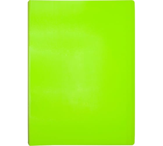 Папка БЮРОКРАТ Double Neon с 20 прозрачными вкладками, A4, пластик, 0.7 мм, салатовый, 14 шт 1131738