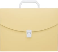 Портфель БЮРОКРАТ Pastel PASTPP01YEL 1 отделение, A4, пластик 0.7 мм, желтый, 14 шт 1604893
