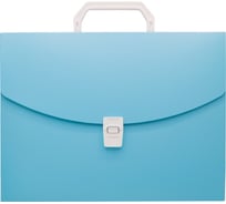Портфель БЮРОКРАТ Pastel PASTPP01BLUE 1 отделение, A4, пластик 0.7 мм, голубой, 14 шт 1604890