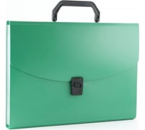 Портфель БЮРОКРАТ BPP6GRN 6 отделений, A4, пластик 0.7 мм, зеленый, 16 шт 876030