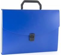Портфель БЮРОКРАТ BPP6BLUE 6 отделений, A4, пластик 0.7 мм, синий, 16 шт 876028