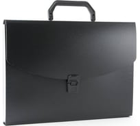 Портфель БЮРОКРАТ BPP6BLCK 6 отделений, A4, пластик 0.7 мм, черный, 16 шт 876027