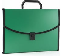 Портфель БЮРОКРАТ BPP13L 13 отделений, A4, с окантовкой, пластик 0.7 мм, ассорти 876050