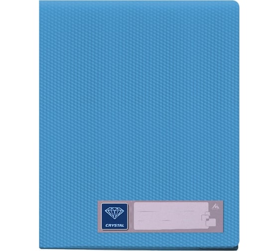 Папка БЮРОКРАТ Crystal CR60BLUE с 60 прозрачными вкладками, A4, пластик, 0.7 мм, голубой, 26 шт 816995