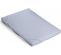Папка-короб БЮРОКРАТ BA25/05GREY на резинке, пластик, 0.5 мм, корешок 25 мм, A4, серый 816201