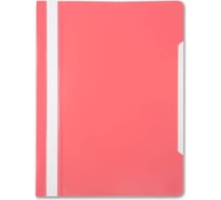Папка-скоросшиватель БЮРОКРАТ PS20PINK A4, прозрачный верхний лист, пластик, розовый 816303