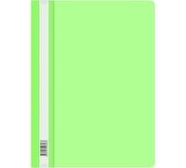Папка-скоросшиватель БЮРОКРАТ Double Neon A4, прозрачный верхний лист, пластик, салатовый, 0.14 мм, 0.18 мм 1481369