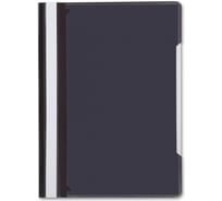 Папка-скоросшиватель БЮРОКРАТ PS-K20BLCK A4, прозрачный верхний лист, карман на лицевой стороне, пластик, черный, 0.12 мм, 0.16 мм 816313