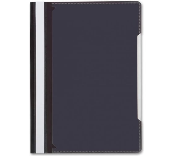 Папка-скоросшиватель БЮРОКРАТ PS-K20BLCK A4, прозрачный верхний лист, карман на лицевой стороне, пластик, черный, 0.12 мм, 0.16 мм 816313 1