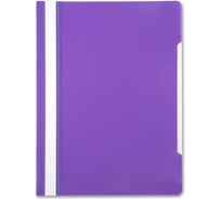 Папка-скоросшиватель БЮРОКРАТ PS20VIO A4, прозрачный верхний лист, пластик, фиолетовый 816308
