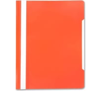 Папка-скоросшиватель БЮРОКРАТ PS20OR A4, прозрачный верхний лист, пластик, оранжевый 816302