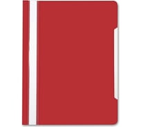 Папка-скоросшиватель БЮРОКРАТ PS20RASP A4, прозрачный верхний лист, пластик, малиновый 816304