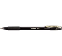 Шариковая ручка ZEBRA Z-1 COLOUR 0.7 мм, резиновая манжета, черный корпус, черные чернила 836837