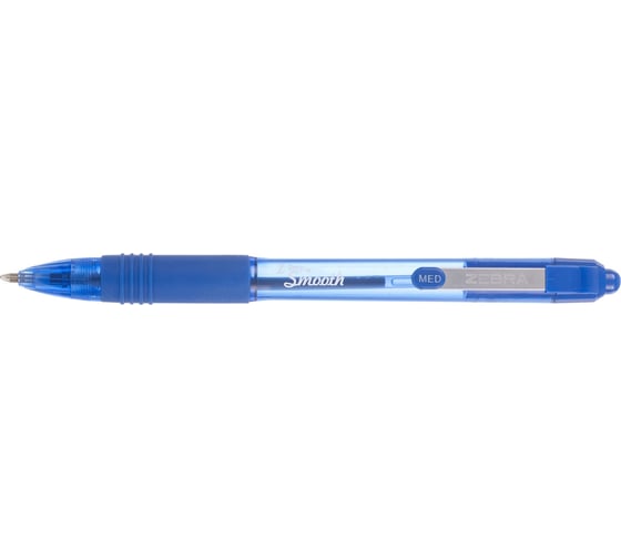 Шариковая ручка ZEBRA Z-grip Smooth автоматическая, корпус синий, d 1 мм, чернила синие, резиновая манжета 1582821 1