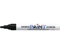 Перманентный маркер ZEBRA PAINT 51011 круглый пишущий наконечник, 1.5 мм, черный 10 шт 828979