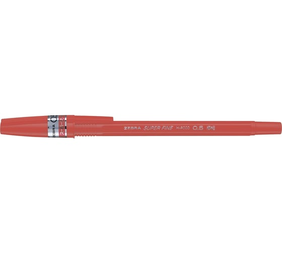 Шариковая ручка ZEBRA H-8000 корпус красный, d 0.5 мм, чернила красные 10 шт 1582906 1