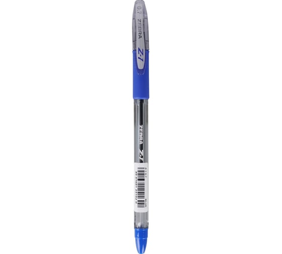 Шариковая ручка ZEBRA Z-1 24162 d 0.7 мм, чернила синие, сменный стержень, линия 0.5 мм, резиновая манжета 12 шт 829382 1