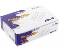 Оцинкованные скрепки KW-TRIO HZ-28A 28 мм 100 шт в упаковке картонная коробка 812142