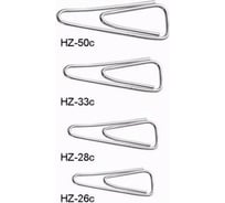 Оцинкованные скрепки KW-TRIO HZ-33C треугольник 33 мм 100 шт в упаковке картонная коробка 812149