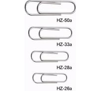 Оцинкованные скрепки KW-TRIO HZ-33A/4 33 мм 4 размера x 100 шт в упаковке 812147