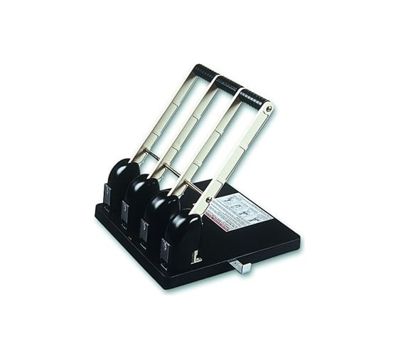 Дырокол KW-TRIO Heavy Duty 954 150 листов металл/пластик черный 4 отверстия с линейкой 811665