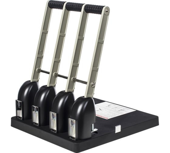 Дырокол KW-TRIO Heavy Duty 954 150 листов металл/пластик черный 4 отверстия с линейкой 811665