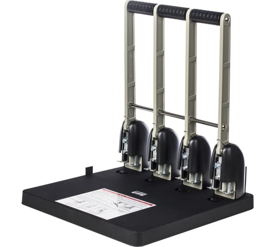 Дырокол KW-TRIO Heavy Duty 954 150 листов металл/пластик черный 4 отверстия с линейкой 811665
