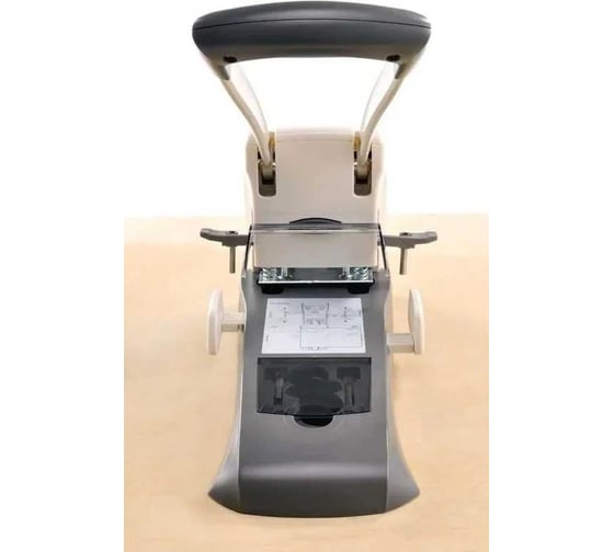 Дырокол KW-TRIO Lever-Tech HD 9556 200 листов металл с линейкой серый 811667