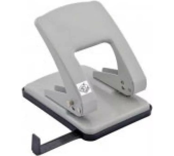 Дырокол KW-TRIO Stylish Heavy Duty 976L/GR 40 листов металл серый 2 отверстия с линейкой 811691