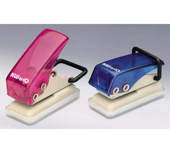 Дырокол KW-TRIO mini 92A0 6 листов металл/пластик ассорти 1 отверстие 811651 1