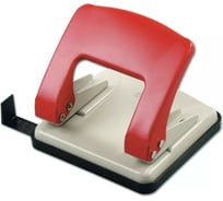 Дырокол KW-TRIO Stylish Medium 966G/RED 20 листов металл красный 2 отверстия с линейкой 811673