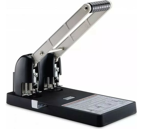 Дырокол KW-TRIO Heavy Duty 952 150 листов металл/пластик черный 2 отверстия с линейкой 811664