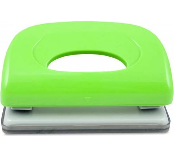 Дырокол KW-TRIO Dolphin 091x9GREEN 10 листов пластик зеленый 2 отверстия с линейкой 811582
