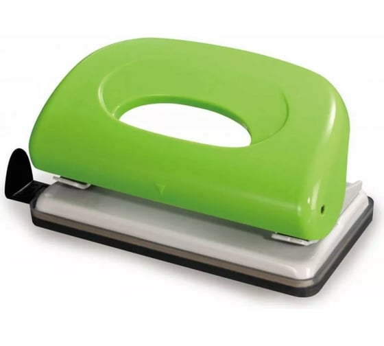 Дырокол KW-TRIO Dolphin 091x9 10 листов пластик ассорти 2 отверстия с линейкой 811579