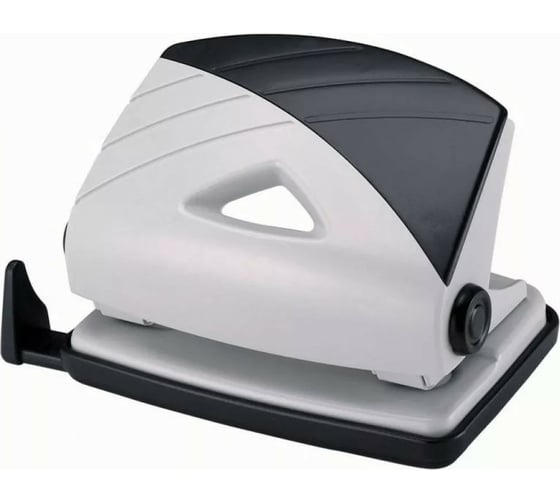 Дырокол KW-TRIO BIAS Smart 91Q0 16 листов металл/пластик с линейкой черный/серый 811646